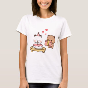 Panda bear couple, Cute bubu and dudu hugs love T-Shirt