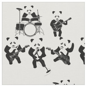 Panda Bear Cute Band Fabric