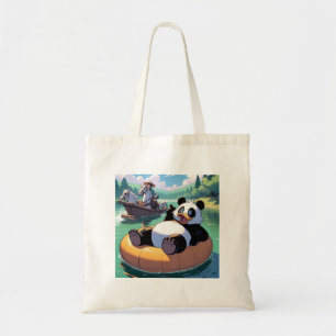 Panda bear dans un sac fourre-tout de piscine