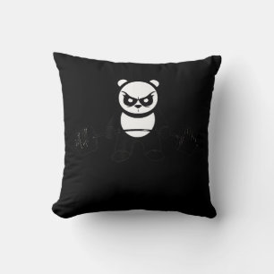 Panda Bear Deadlift - Premium Gym Throw Pillow