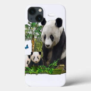 Panda bear designs iPhone 13 case