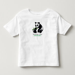PANDA Bear -Endangered animal graphic - wildlife Toddler T-shirt
