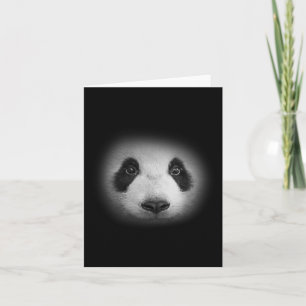 Panda Bear Face For Animal Lovers And Kind Bears Card
