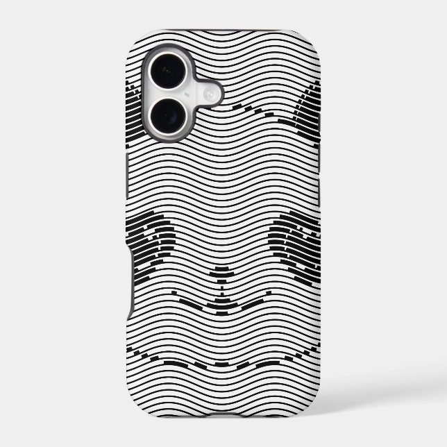 Panda Bear Face On Wave Pattern (Back)