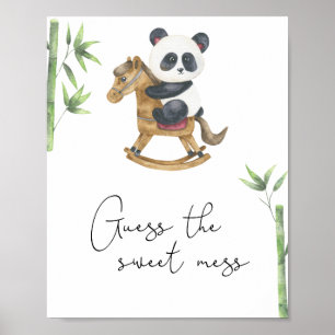 Panda bear - Guess the sweet mess Poster
