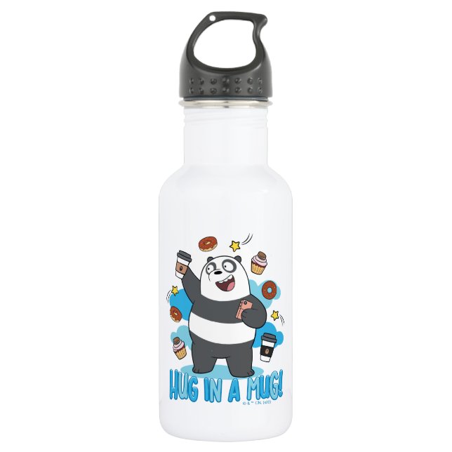 Panda Bear - Hug in a Mug! 532 Ml Water Bottle (Front)