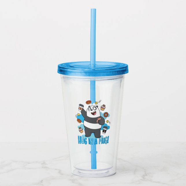 Panda Bear - Hug in a Mug! Acrylic Tumbler (Front)