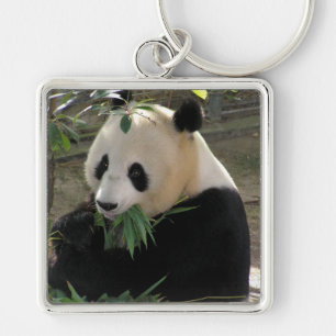 Panda Bear Hugs Keychain