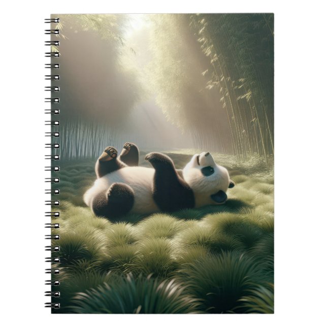 Panda Bear In Sunshine Notebook (Front)