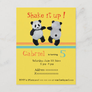 Panda Bear, invitation à la fête d'anniversaire