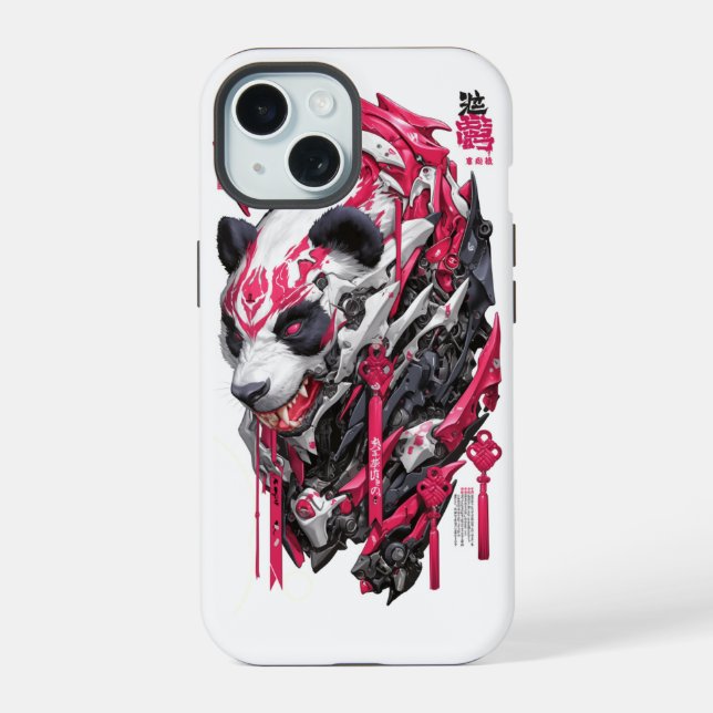 panda bear iPhone 15 case (Back)