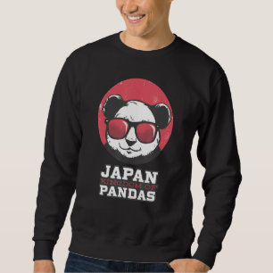 Panda Bear Japan Kingdom Quote Sunglasses Cute Ani Sweatshirt