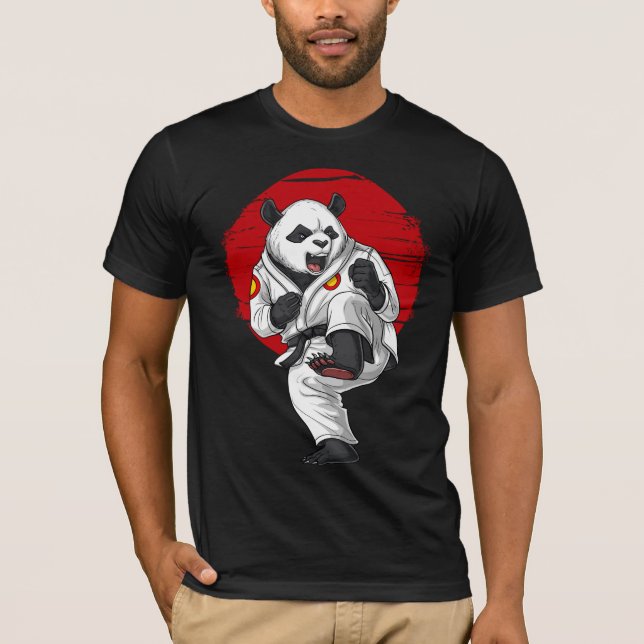 Panda Bear Karate T-Shirt (Front)
