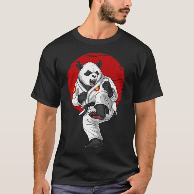 Panda Bear Karate T-Shirt (Front)