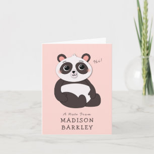 Panda Bear Kid's mignon Cartes stationnaires