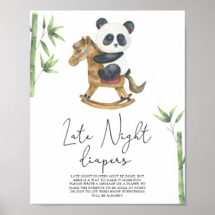 Panda bear - Late night diapers game Poster