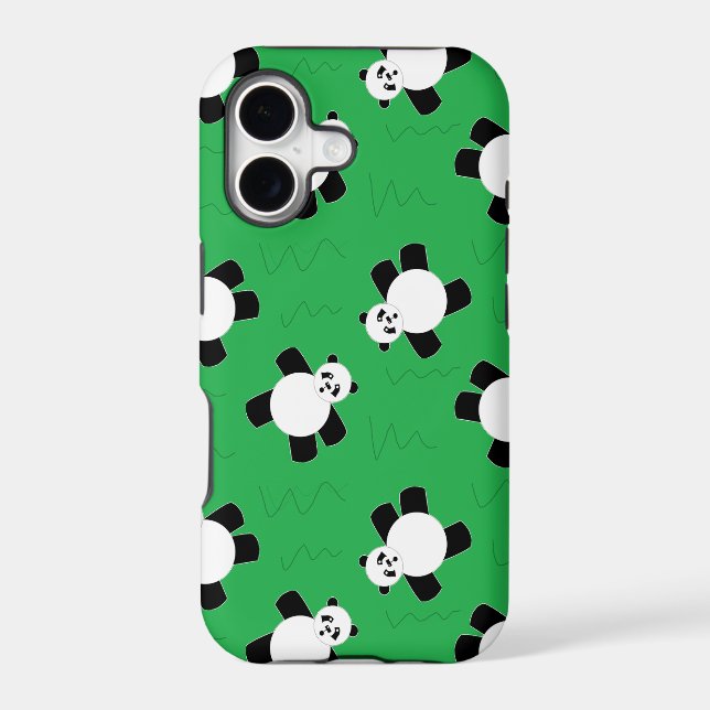 Panda bear laying on grass (Back)