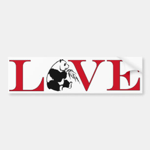 Panda Bear Lover Bumpersticker Bumper Sticker