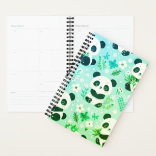 Panda Bear Motif Vert Imprimer