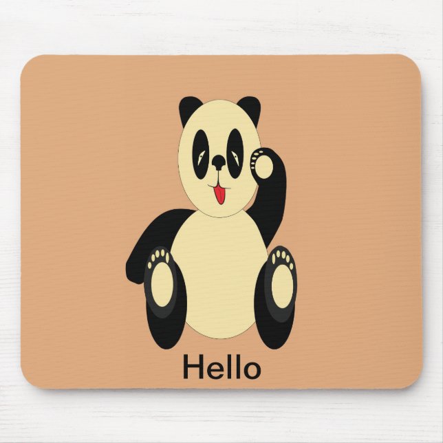 Panda Bear Mouse Pad (Front)