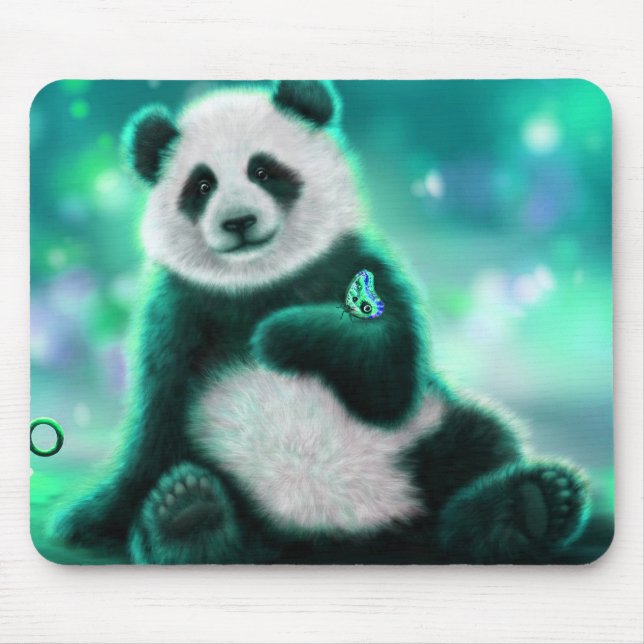 Panda Bear Mouse Pad (Front)