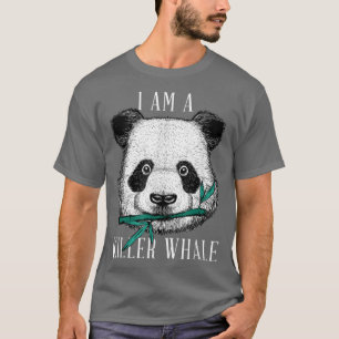 Panda Bear Orca Whale - Parody Killer Whale Funny  T-Shirt