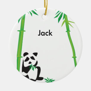 Panda Bear ornament! Ceramic Ornament