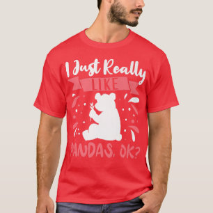 Panda Bear Outfit for Cute Panda Lovers Apparel Wo T-Shirt