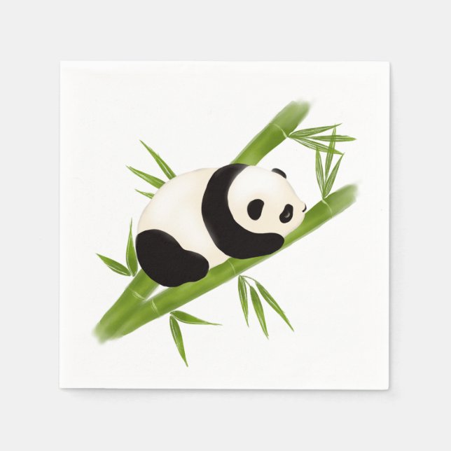 Panda Bear Paper Napkin (Front)
