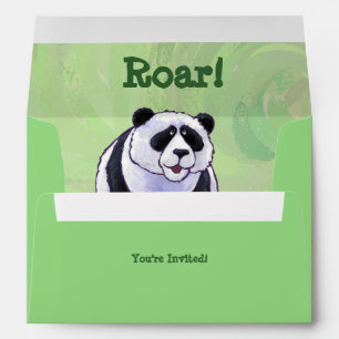 Panda Bear Party Centre Envelopes