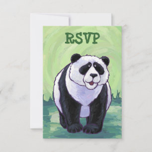 Panda Bear Party Centre Invitation