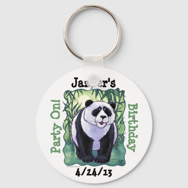 Panda Bear Party Centre Keychain (Front)