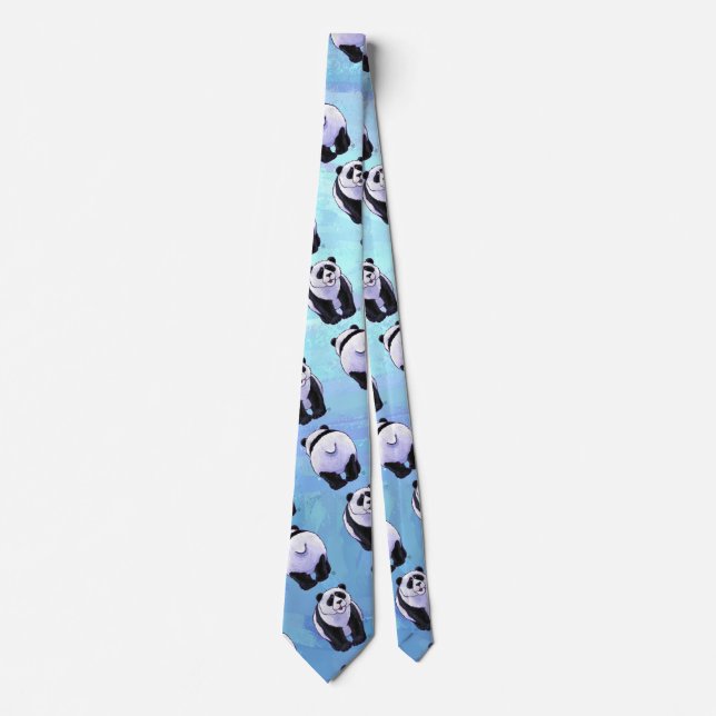 Panda Bear Patterns Tie (Front)