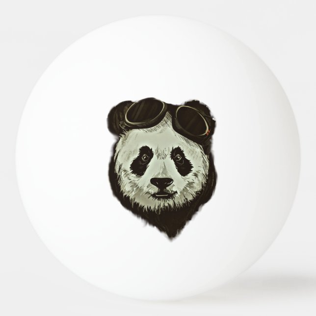 Panda Bear Ping Pong Ball (Back)