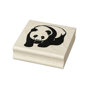 Panda Bear Rubber Stamp