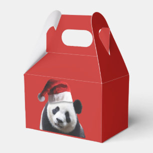 Panda Bear Santa Claus Favor Box