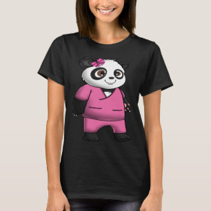 Panda Bear Scrub Suit Girl  Love Awesome T-Shirt