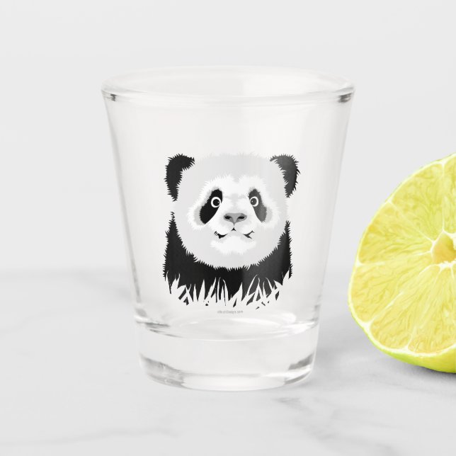 Panda Bear Shot Glass (Front)