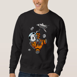 Panda Bear Space Astronaut Animal Kids Girls Boys Sweatshirt