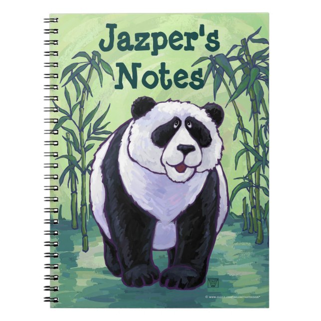 Panda Bear Stationery Notebook (Front)