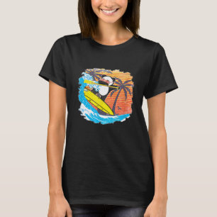 Panda Bear Surfing Surfboard SUP Stand Up Paddling T-Shirt