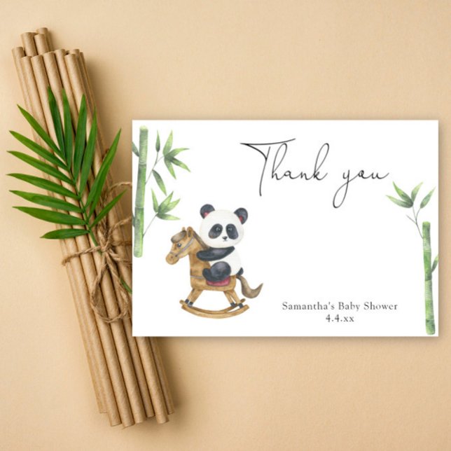 Panda bear thank you baby shower (Creator Uploaded)