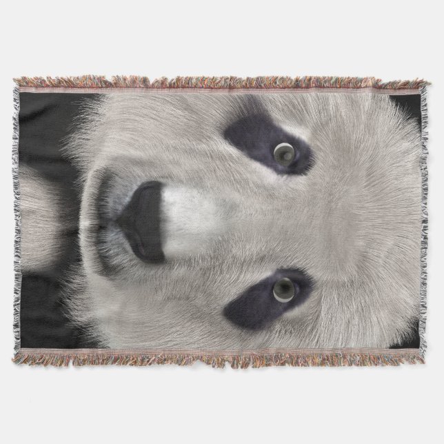 Panda Bear Throw Blanket (Front)
