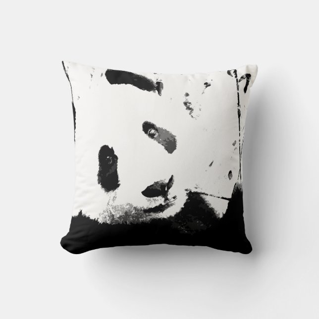 Panda Bear Throw Pillow (Front)