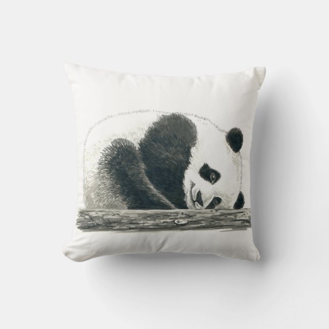 Panda bear throw pillow (Front)
