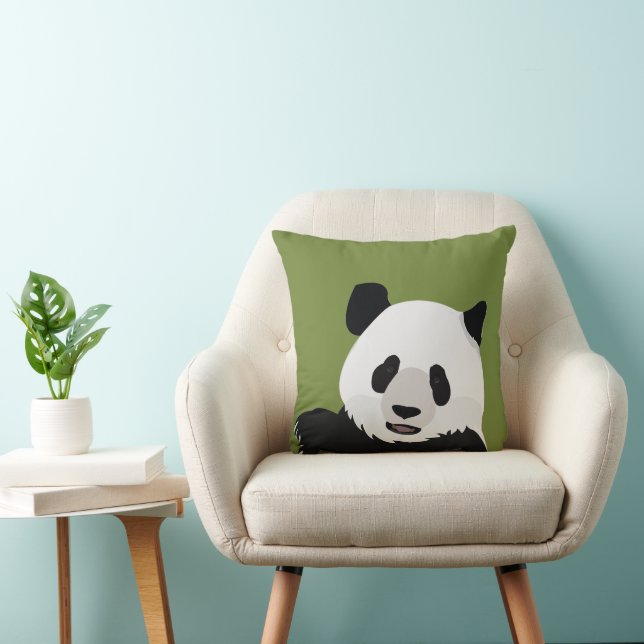 Panda Bear Throw Pillow (Chair)