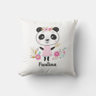 Panda Bear Throw Pillow
