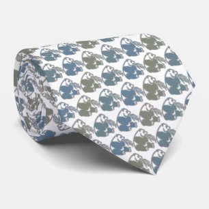 Panda Bear Tie Armani Grey