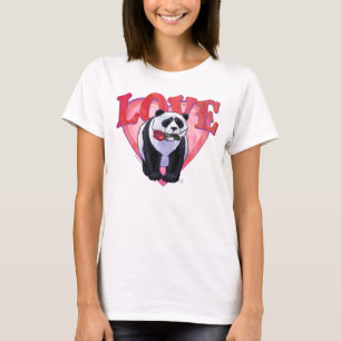 Panda Bear Valentine's Day T-Shirt