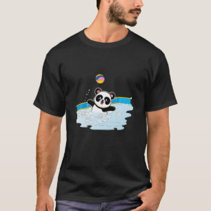 Panda Bear Water Polo Player Water Ball Sports Ani